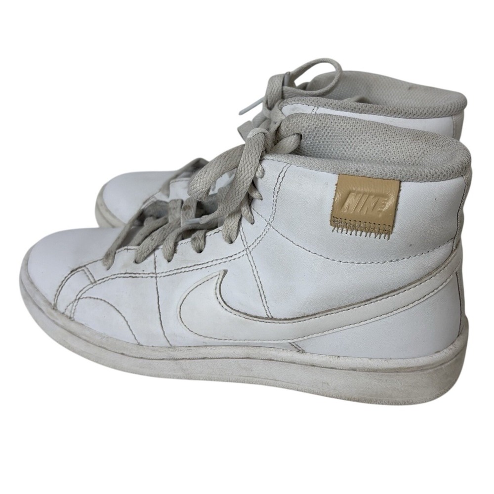 Nike Court Royale 2 Mid White Women's Sneakers‎ Size 6.5 Sporty Preppy Casual